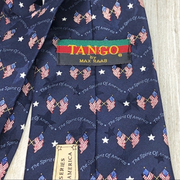 Tango by Max Raab Spirit of America Flag Silk Tie - Picture 2 of 8